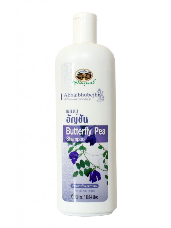 Шампунь от выпадения волос с синим чаем и лавандой. Abhaibhubejhr Buttrfly Pea Shampoo.